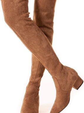 NWT NNG Women’s Over-the-Knee Suede Boot - Tan Sz 41
